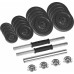 Dumbbells cast iron adjustable w walizce z gryfem, zestaw 30kg  REBEL ACTIVE