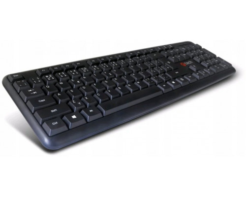 C-Tech C-TECH klawiatura KB-102 PS/2 slim black CZ/SK