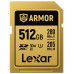SD  Lexar Armor Gold SDXC 512 GB Class 10 UHS-II/U3 V60 (LSDAMGL512G-RNNNG)