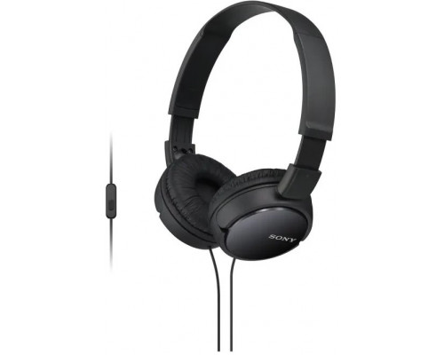 Sulankstomos ausinės Sony MDR-ZX110AP juodos su mikrofonu