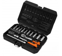 Zestaw kluczy nasadowych 1/4", 23 szt., satynowy 10-231 Zestaw kluczy nasadowych 1/4", 23 szt., satynowy 10-231