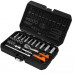 Zestaw kluczy nasadowych 1/4", 23 szt., satynowy 10-231 Zestaw kluczy nasadowych 1/4", 23 szt., satynowy 10-231