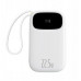 Baseus EnerFill FC31 20000mAh 22.5W ar displeju cyfrowym i 2 wbudowanymi kablami (USB-C + Lightning) - biały
