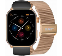 Smartwatch Damski GRAVITY GT28-5 Pasek + Bransoleta Różowe gold Black