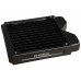Phobya R27-S120 Radiator, 120 mm Radiator, 18 FPI, Kupferlamellen, 2x G1/4-Zoll-Anschlüsse - schwarz