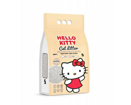 Hello Kitty, �wirek bentonite cat, naturalny 5L