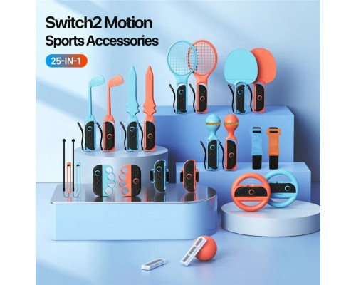 Set accessories Dux Ducis 25w1 for Nintenfor Switch 2 for games sportowych with  torbą - wielokolorowy
