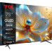 TCL 4K QLED TV | 75T8C | 75 | Smart TV | Google TV | Black