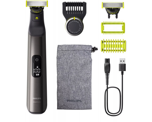 Philips Shaver QP6552/30 / OneBlade Pro 360 Face+Body mit Tasche Black on Green