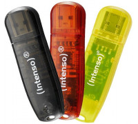 Intenso Rainbow Line 8GB USB Stick 2.0 Multipack x3 bunt
