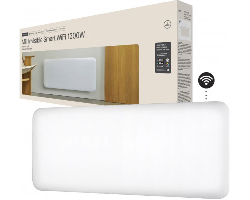 Mill Invisible Smart WiFi Heater  PA1300WIFI4  Panel Heater  1300 W  Suitable for rooms up to 15-19 m  White  IPX4