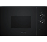 Siemens iQ300 BF520LMA1, Built-in, Solo microwave, 20 L, 800 W, Rotary, Black