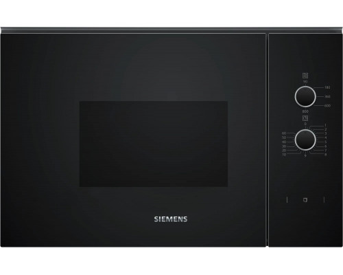 Siemens iQ300 BF520LMA1, Built-in, Solo microwave, 20 L, 800 W, Rotary, Black