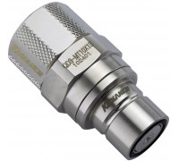 Koolance QD3 szybkozłączka prosta męski na 13/10mm - no-spill, srebrny
