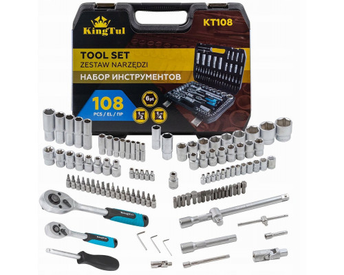 108el. 1/4", 1/2" (6-kątnych) (4-32mm)