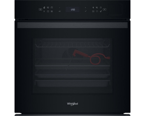 Whirlpool 73 L pirolitiska tirisana melna - Iebuvejama elektriska cepeskrasns WOI6A8FPT1SBA (8003437836398)