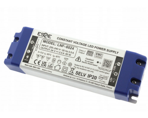 eSPe LED LNF-6024 24V/60W/2.5A IP20