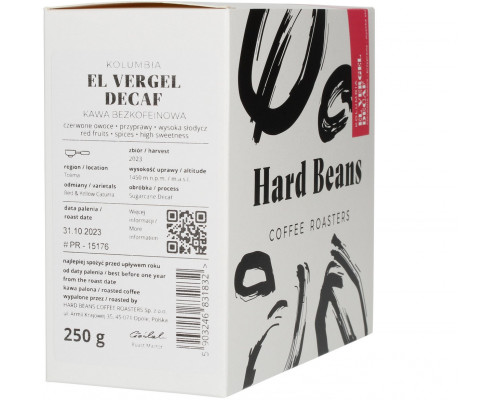 Qualia Caffe Kolumbia El Vergel Decaf 250g - bezkofeinowa