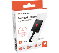 SSD Verbatim SSD 1TB SnapBack Ultra Slim SSD 1TB black