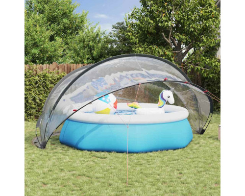 vidaXL Przezroczysta kopuła do swimming poolu 430 x 430 x 210 cm