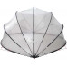 vidaXL Przezroczysta kopuła do swimming poolu 430 x 430 x 210 cm