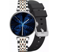 Smartwatch Gravity Smartwatch Srebrno-różowe gold czarne 2 Paski GT26-5