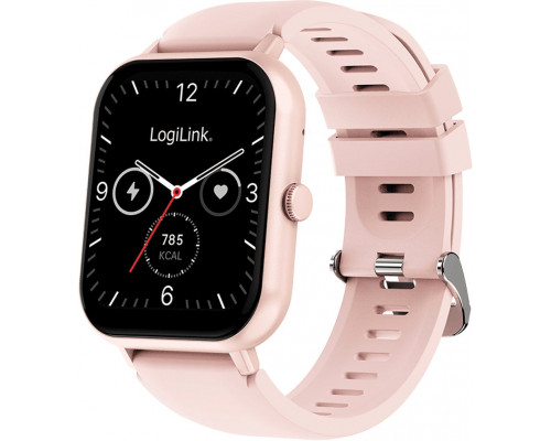 Smartwatch LogiLink Smartwatch Edge 1,83" LCD Touchscreen BT5.2 pink