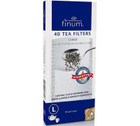 Finum Filtry do herbaty Teaflip L 40 szt. - Białe