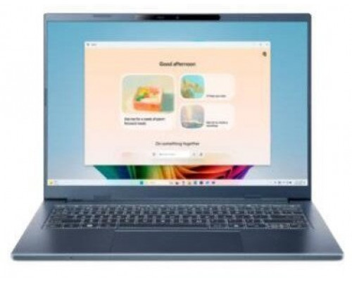 Laptop Acer Notebook Aspire Aspire 14 A A14-11M-X7K2 CPU Qualcomm Snapdragon X X1-26-100 3000 MHz 14" 1920x1200 RAM 16GB LPDDR5x SSD 512GB Qualcomm Adreno GPU Integrated ENG Card Reader microSD Windows 11 Home Blue 1.4 kg NX.JP3EL.001