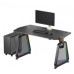 Gaming galds Ultradesk Gaming galds QUEST, 140x70cm, 72-120cm, czarny-czarny