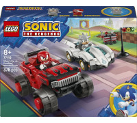LEGO Sonic Silver w samochodzie kontra Knuckles w monster trucku (77118)