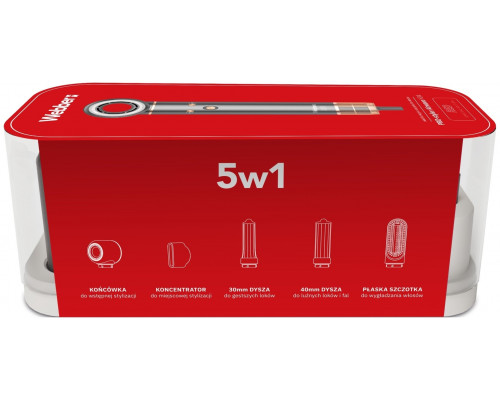 for hair 5w1 WEBBER HD4 1300W z JONIZACJĄ I REGULACJĄ 5 końcówek