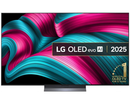 LG OLED evo AI 65 Inch C5 4K Smart TV, 165.1 cm (65"), 3840 x 2160 pixels, OLED evo, Smart TV, Wi-Fi, Black