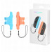 2x Handles Grip Na Joycon Joy-con Pionowy + Pasek Nintenfor Switch 2 / Nsw 2 / Jys-ns2280 / Blue - Pomarańcwith owy