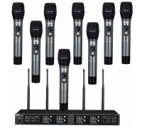 DNA RV-8 zestaw bezprzewodowy 8x bateryjny mikrofo