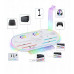 Station Ładująca Rgb + Organiwith er For Nintenfor Switch 2 Ns 2 Joy-con Pro Pad / Jys-ns2322-v1 / White