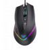 Aula F805 Wielokolorowe oświetlenie przewodowa gamingowa mysz optyczna 7 pogas 800-6400dpi 4000FPS 32ips czarna