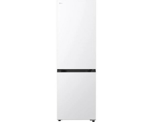 LG GBBSJ1CCSW Refrigerator, C, Free-standing, Combi, Height 1.86 m, Net fridge 220 L, Net freezer 113 L, White