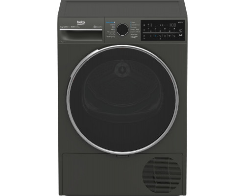 Beko BEKO Dryer Machine | B5T89243M | Energy efficiency class C | Front loading | 9 kg | Heat pump | Digital | Depth 67 cm | Steam function | Black
