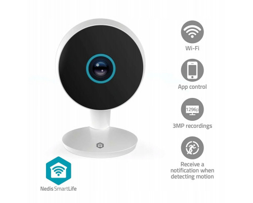 Nedis SmartLife Wewnętrzny Kamera | 3MP Full HD 1296p