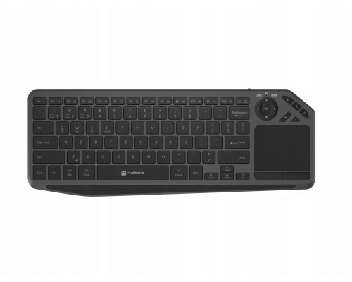 KLAWIATURA DO SMART TV NATEC TURBOT 2 US BEZPRZEWODOWA BT+2.4GHZ X-SCISSORS Z TOUCHPADEM SLIM