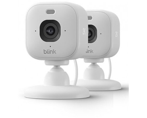 Eufy Blink Mini 2K+ - 3rd Generation - Kamera do monitoringu sieciowego - na zewnątrz, wewnątrz - odporny na warunki atmosferyczne - Farbe (Tag&Nacht) - 2560 x 1440 - 2K - Audio - bezprzewodowy - Wi-Fi - 802.11ax - H.264 (Packung mit 2)