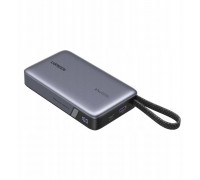 20000mAh Ugreen PB550, 67W, USB + USB-C, wbudowany cable (gray)