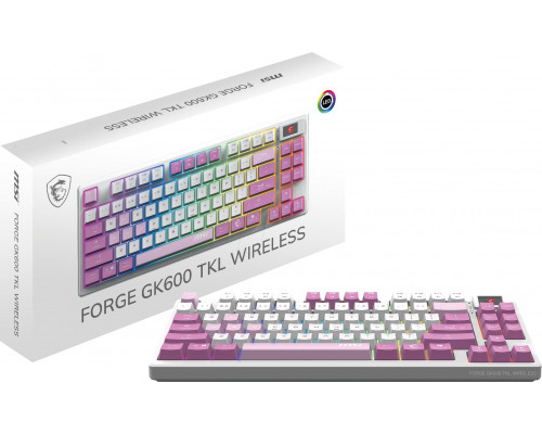 MSI FORGE GK600 TKL Violet, wireless