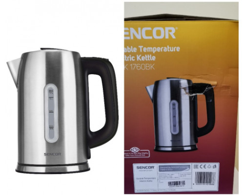 Sencor SWK 1760BK elektryczny z kontrolą temperatury 1.7L 2400W (Uszkodzone opakowanie) SWK 1760BK DAMAGE (9202318424986)