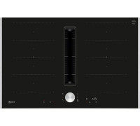 Neff Neff V68TTX4L0, płyta  z okapem, 80 cm, czarna, ramka stalowa
