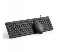 C-Tech C-TECH Klawiatura KBM-105 przewodowy zestaw combo z myszą USB CZ/SK