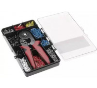 Högert Technik ZACISKACZ + ZESTAW TULEJEK KABLOWYCH HT-HSC8 DELTA TOOLS