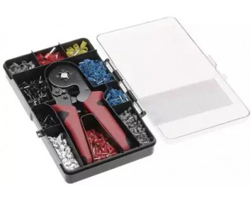 Högert Technik ZACISKACZ + ZESTAW TULEJEK KABLOWYCH HT-HSC8 DELTA TOOLS