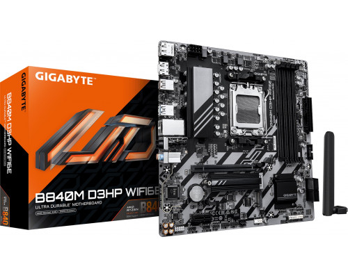AMD B840 Gigabyte GIGABYTE B840M D3HP WIFI6E AMD B840 Gniazdo AM5 micro ATX